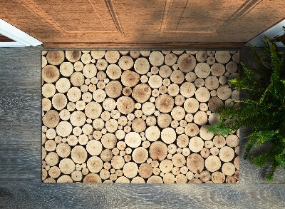 Tappeto ingresso tronchi di legno