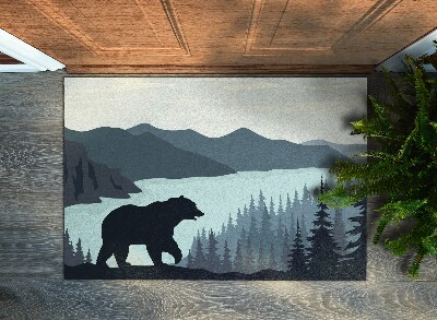 Tappeto per ingresso Foresta di orso