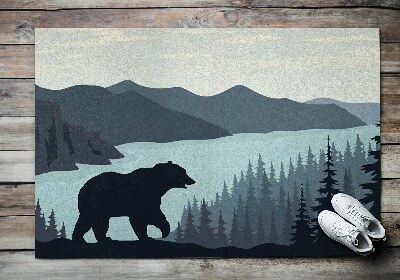 Tappeto per ingresso Foresta di orso