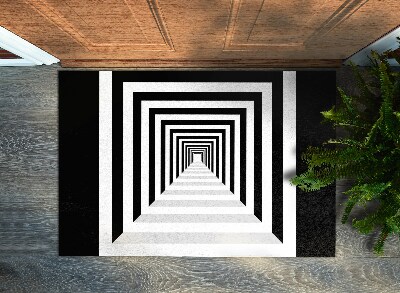 Tappeto per ingresso interno Tunnel geometrico 3D