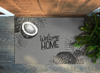Tappeto ingresso interno Welcome Home Noce di cocco