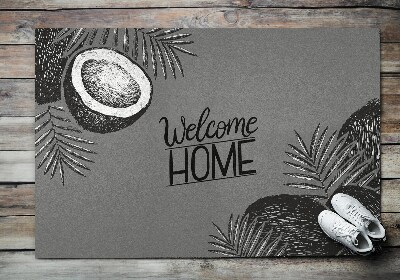 Tappeto ingresso interno Welcome Home Noce di cocco