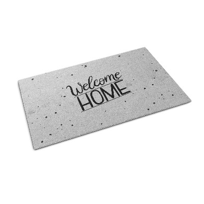 Tappeto per ingresso moderno Welcome home