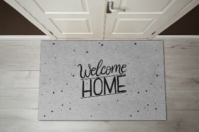 Tappeto per ingresso moderno Welcome home
