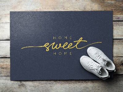 Tappeto ingresso Home sweet home Iscrizione minimalista