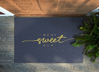 Tappeto ingresso Home sweet home Iscrizione minimalista