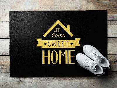 Tappeto ingresso Home sweet home Casa gialla
