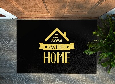 Tappeto ingresso Home sweet home Casa gialla