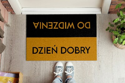 Tappeto ingresso Dzień dobry Do widzenia