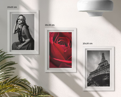 Trittico incorniciato Parigina con occhiali da sole rosa e la Torre Eiffel
