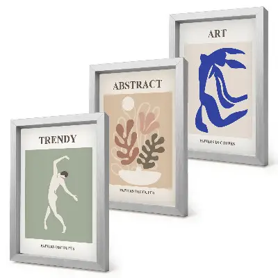 Trittico incorniciato con figure e piante di Henri Matisse