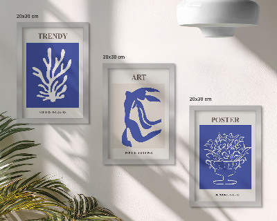 Composizione di 3 quadri Manifesti di arte astratta di Henri Matisse