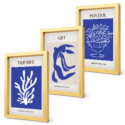 Composizione di 3 quadri Manifesti di arte astratta di Henri Matisse