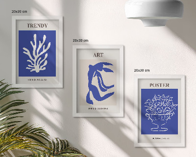 Composizione di 3 quadri Manifesti di arte astratta di Henri Matisse