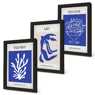 Composizione di 3 quadri Manifesti di arte astratta di Henri Matisse