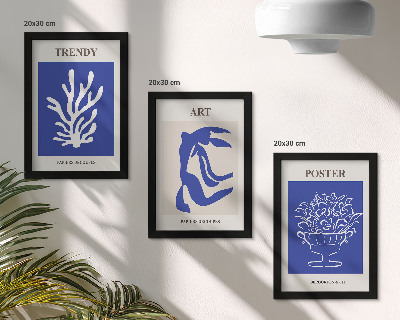Composizione di 3 quadri Manifesti di arte astratta di Henri Matisse