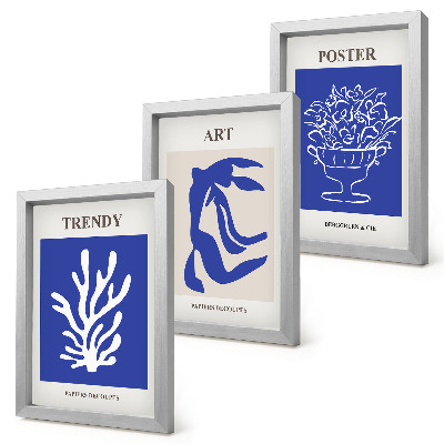 Composizione di 3 quadri Manifesti di arte astratta di Henri Matisse