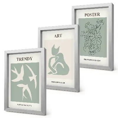 Illustrazioni eleganti di Henri Matisse trittico incorniciato