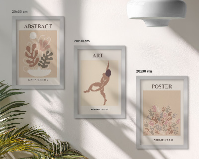 Trittico incorniciato Eleganti composizioni astratte di Henri Matisse