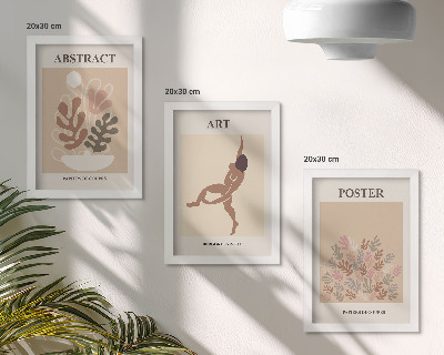 Trittico incorniciato Eleganti composizioni astratte di Henri Matisse