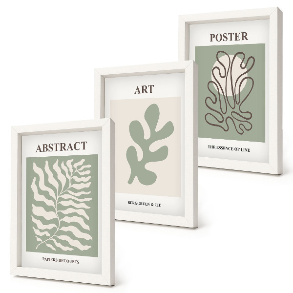 Composizione di 3 quadri Poster con motivi floreali di Henri Matisse