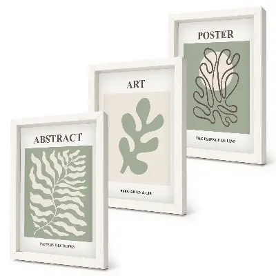 Set di 3 quadri con motivi floreali di Henri Matisse composizione di poster