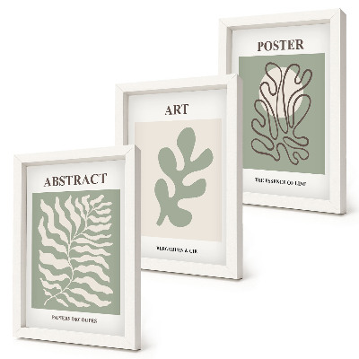 Composizione di 3 quadri Poster con motivi floreali di Henri Matisse