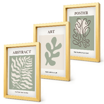 Composizione di 3 quadri Poster con motivi floreali di Henri Matisse