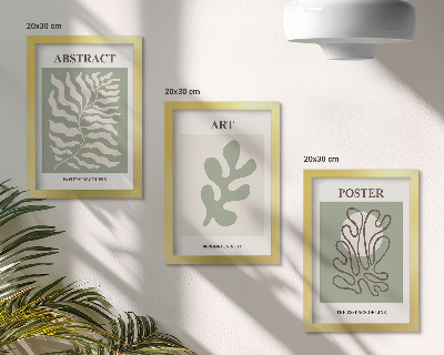 Composizione di 3 quadri Poster con motivi floreali di Henri Matisse