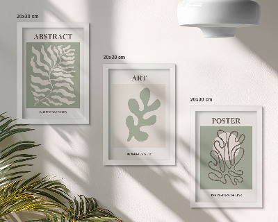 Composizione di 3 quadri Poster con motivi floreali di Henri Matisse