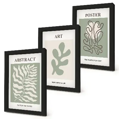 Set di 3 quadri con motivi floreali di Henri Matisse composizione di poster