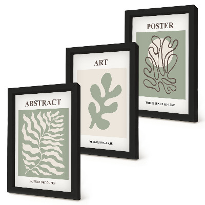 Composizione di 3 quadri Poster con motivi floreali di Henri Matisse