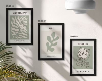 Composizione di 3 quadri Poster con motivi floreali di Henri Matisse
