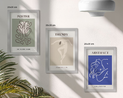 Composizione di 3 quadri Illustrazioni a pastello di Henri Matisse