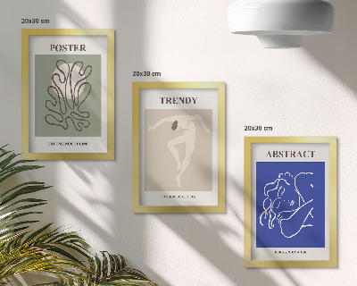 Composizione di 3 quadri Illustrazioni a pastello di Henri Matisse
