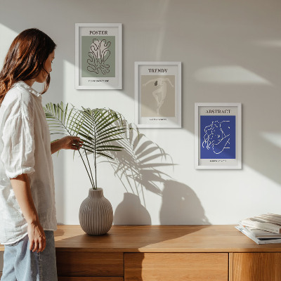 Composizione di 3 quadri Illustrazioni a pastello di Henri Matisse