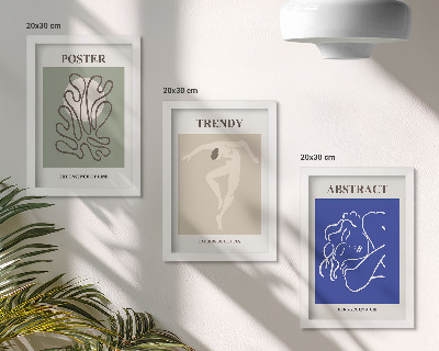 Composizione di 3 quadri Illustrazioni a pastello di Henri Matisse