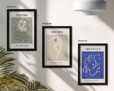 Composizione di 3 quadri Illustrazioni a pastello di Henri Matisse