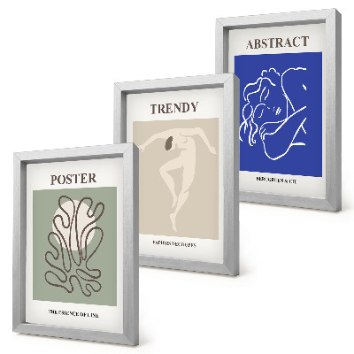 Composizione di 3 quadri Illustrazioni a pastello di Henri Matisse