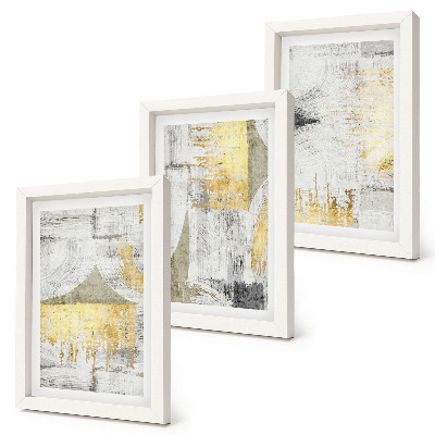 Composizione di 3 quadri Motivi astratti minimalisti e alla moda per la pittura