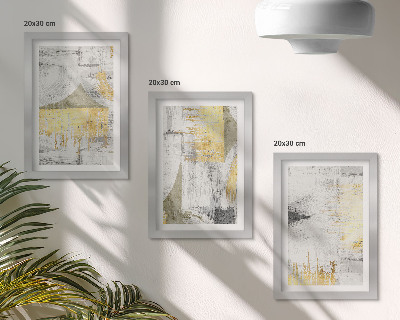Composizione di 3 quadri Motivi astratti minimalisti e alla moda per la pittura