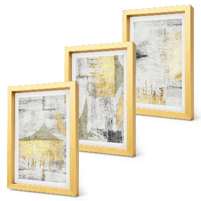 Composizione di 3 quadri Motivi astratti minimalisti e alla moda per la pittura