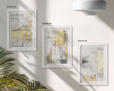 Composizione di 3 quadri Motivi astratti minimalisti e alla moda per la pittura