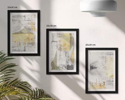 Composizione di 3 quadri Motivi astratti minimalisti e alla moda per la pittura