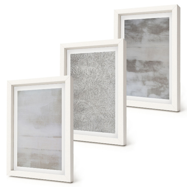 Trittico incorniciato Strutture di texture moderne in stile minimalista