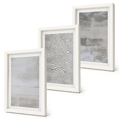 Trittico incorniciato Strutture di texture moderne in stile minimalista