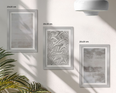 Trittico incorniciato Strutture di texture moderne in stile minimalista