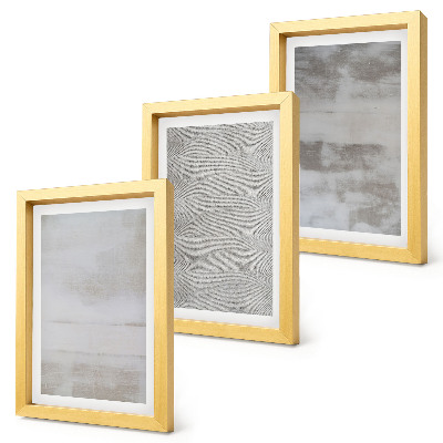 Trittico incorniciato Strutture di texture moderne in stile minimalista