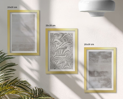 Trittico incorniciato Strutture di texture moderne in stile minimalista