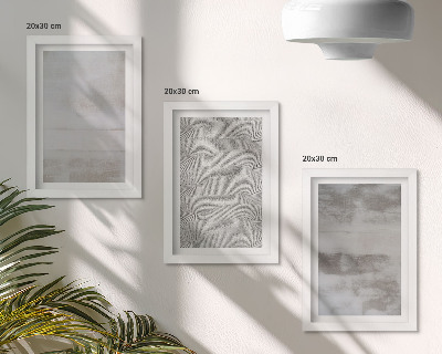Trittico incorniciato Strutture di texture moderne in stile minimalista